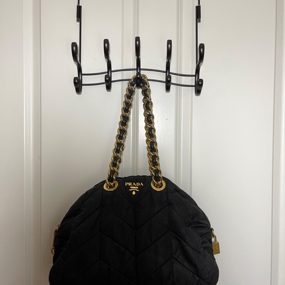 Prada Catena Chevron Chain Large Bag - Picture 2 of 14